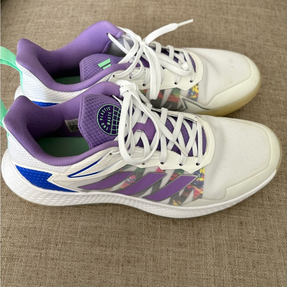 Adidas Women's Multicolor Sneakers with Purple Accents